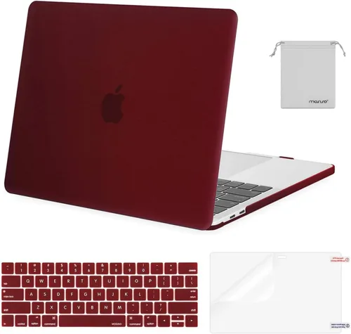 Miniatura 35 de MOSISO - Carcasa rígida de plástico, cubierta de teclado, protector de pantalla y bolsa de almacenamiento para MacBook Pro 13 pulgadas/33 cm Azul