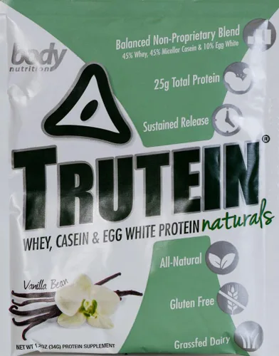 Miniatura 38 de Body Nutrition Trutein Polvo de Proteína Alto: 45% Suero, 45% Caseína, 10% Clara de Huevo, Sin Gluten, Bajo en Sodio, Polvo de Proteína de Suero