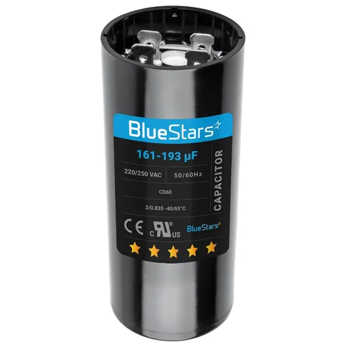 Miniatura 18 de [[Listado UL] BlueStars 108-130 uF MFD 110-125 VCA voltios ±20% 50/60 Hz CD60 Condensador de arranque redondo AC Pieza de repuesto eléctrico