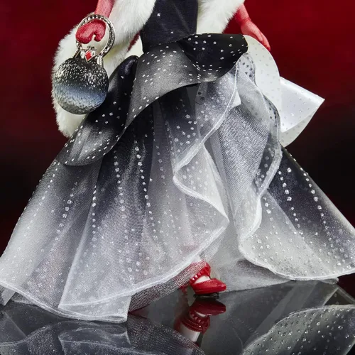 Miniatura 8 de Disney Princess Style Series Cruella De Vil, Muñeca de moda de estilo contemporáneo con accesorios, juguete coleccionable para niñas de 6 años