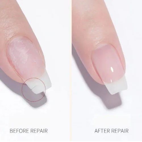 Miniatura 2 de Gel de reparación de uñas para uñas fracturadas, agrietadas y débiles, gel de reparación transparente de fibra resistente de fijación rápida