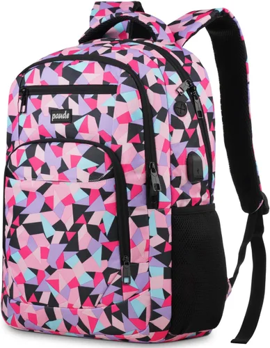 Miniatura 13 de Paude Mochila escolar, mochila de viaje para laptop de 17.3 pulgadas, mochila para adolescentes y niños, mochila universitaria con puerto de carga