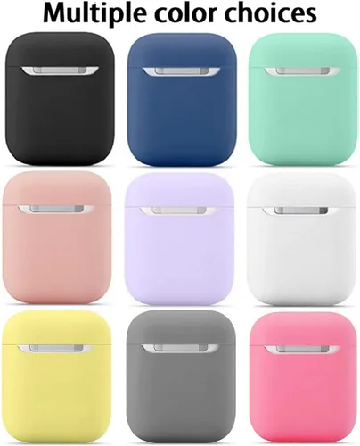 Miniatura 7 de Funda de protección para Airpods Funda de silicona ultrafina compatible con Airpods 1 y AirPods 2 (morado)