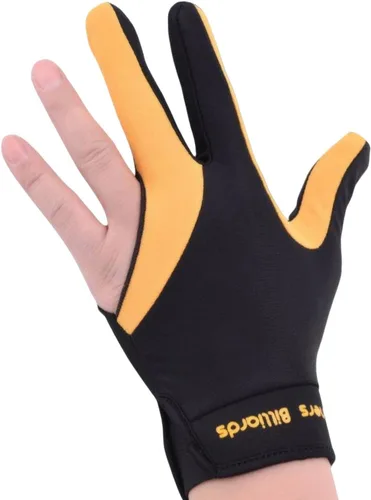 Miniatura 5 de Fancyes Guante de billar para taco de piscina con 3 dedos para mano izquierda, con almohadilla antideslizante, agradable a la piel, elástico, Rosa