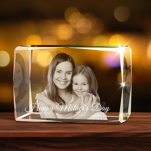 Miniatura 8 de Foto de cristal 3D personalizada, regalos personalizados para mujeres, esposa, hombres, ella, él, regalo personalizado de Navidad y celebraciones