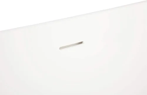 Miniatura 4 de Signature Hardware 306468 Winifred - Bañera independiente de resina de 64 pulgadas con drenaje y desbordamiento integrados, color blanco