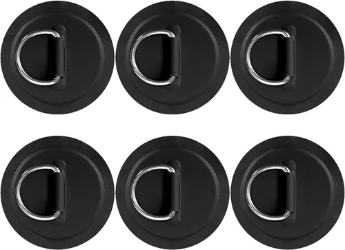 Miniatura 7 de TOBWOLF 6 Pack Stainless Steel D-Ring Patch for Inflatable Boat Kayak Dinghy SUP, D-Ring PVC Patch Stand-Up Paddleboard Canoe Rafting Accessories
