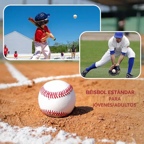 Miniatura 4 de Pelotas de béisbol para adultos sin marcar, tamaño estándar en blanco de 9 pulgadas, pelotas de béisbol juveniles para entrenamiento de liga
