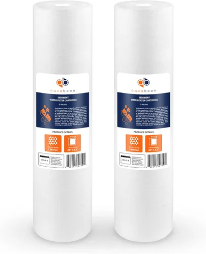 Aquaboon Cartucho de filtro de sedimentos para toda la casa de 5 micrones, 20 x 4.5 pulgadas, repuesto de filtro de agua de 20 pulgadas, compatible