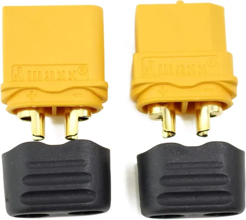 Miniatura 7 de SoloGood Amass - 10 pares de conectores de bala XT60H actualizado de XT60 funda hembra y macho chapado en oro para piezas RC