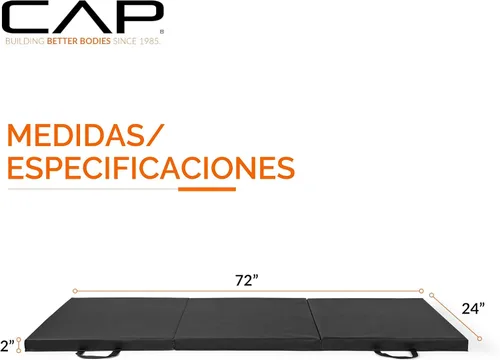Miniatura 4 de CAP Barbell All Purpose Folding Anti Tear Exercise Training Aerobic Fitness Gym & Gymnastics Balance Mat Multiple