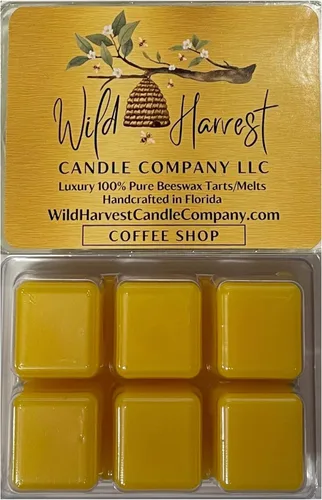 Miniatura 54 de Primera Respiración del Otoño Perfumado, 1 Paquete de Cera de Abejas Pura Derretida para Calentadores, Wild Harvest Candle Company, Tartas Cúbicas