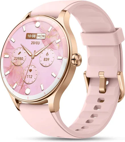 Miniatura 9 de Reloj inteligente para mujeres, mujeres y hombres, reloj de fitness de 1.27 pulgadas [caja de 1.614 in] con recepción de llamadas/marcación, monitor