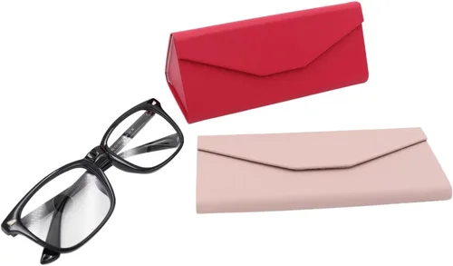 Miniatura 128 de Real Sic Funda para lentes de sol para hombres y mujeres, soporte magnético plegable para lentes de sol, inspirado en el color sólido