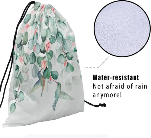 Miniatura 53 de Bolsa de agarre de gimnasia de piel de animal, bolsa de gimnasia con cordón ajustable, bolsa de cuerda para fauna silvestre, Mariposas Galaxy