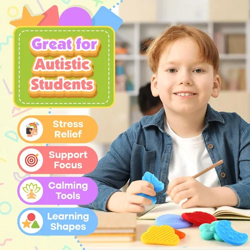Miniatura 5 de Juguetes Sensoriales Esponjosos para Niños Pequeños: 12 Piezas Súper Suaves y Texturizadas Fidget Sensorial para Niños Autistas con Necesidades