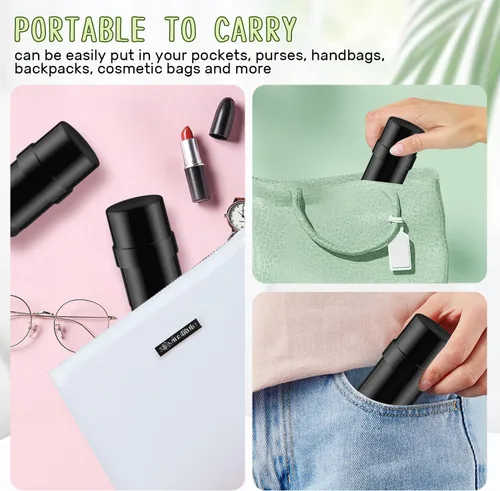 Miniatura 7 de 15 piezas de recipientes vacíos de plástico para desodorante con tapón de rosca, tubos de desodorante DIY, tubos de bálsamo labial rellenables