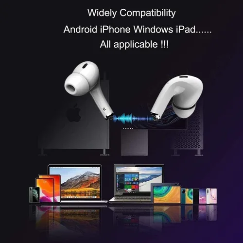 Miniatura 3 de Auriculares inalámbricos Pro 2 Bluetooth 5.3 con micrófono integrado con cancelación de ruido con funda de carga, 40 horas de reproducción, IPX7