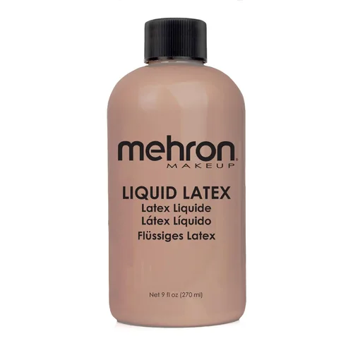 Miniatura 9 de Mehron - Látex líquido para maquillaje Maquillaje SFX Halloween Pegamento de látex para la piel Pegamento para prótesis 9 fl oz (266 ml)