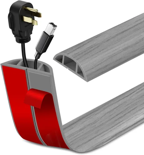 Miniatura 9 de Cubierta de Cable para Piso Autoadhesiva Ocultador de Cables Cubiertas de Cable de Extensión para Piso Protector de Cable de Alimentación para Piso