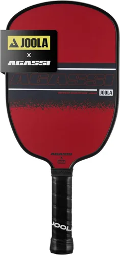 JOOLA Agassi GRAF Champion 12mm Pickleball Paddle - Sandblasted Pickleball Racket Increases Spin & Control - Agassi Shape with Extended Sweet Spot -