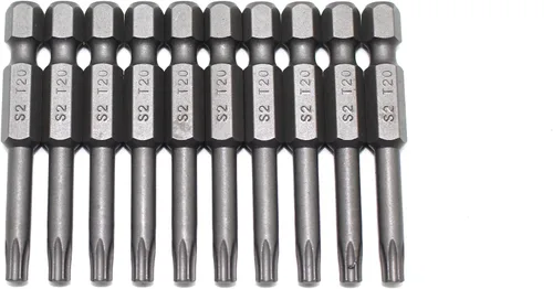 Miniatura 25 de TMAX Juego de puntas de destornillador de cabeza de estrella T6 Torx de 25 piezas, acero S2 de 6 puntos T-6 puntas de inserción de destornillador