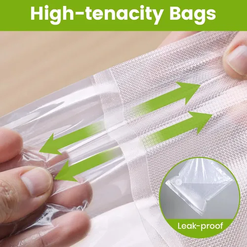 Miniatura 4 de FEPPO Bolsas Selladoras al Vacío para Alimentos, 30 PCS 8.3"×8.7" Bolsas Selladoras al Vacío Reutilizables con Válvula de Aire para Almacenamiento