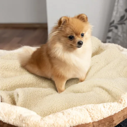 Miniatura 2 de furrybaby Manta Suave Premium para Perros Pequeños, Cachorros y Gatos, Lavable, Forro Polar Sherpa de 24 x 32 Pulgadas, Manta para Mascotas
