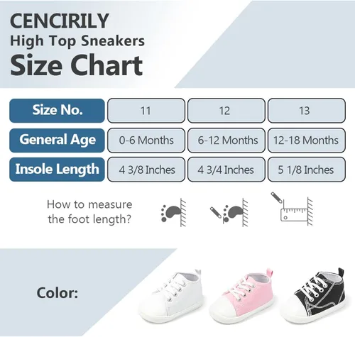 Miniatura 6 de KaKaKiKi - Tenis de lona para bebé, infante, niños, tenis con suela de goma antideslizante, tenis de caramelo caminantes, primerizos, precaminando