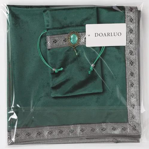 Miniatura 6 de Bolsa de cartas de tarot, mantel de mesa, mantel de tela de altar, brujería, astrología, adivinación, alfombrilla cuadrada de 25.6 x 25.6 pulgadas
