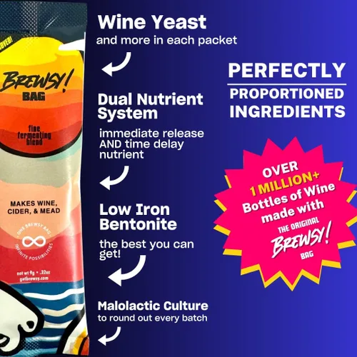 Miniatura 5 de Kit de inicio Brewsy para elaboración de sidra - Kit de sidra personalizado - 4 botellas en 9 días - Usa cualquier jugo para hacer sidra Cidra