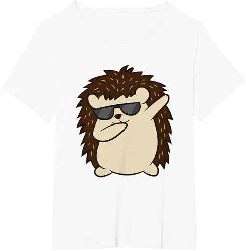 Miniatura 87 de Dabbing Hedgehog Funny Hedgehog Camiseta S
