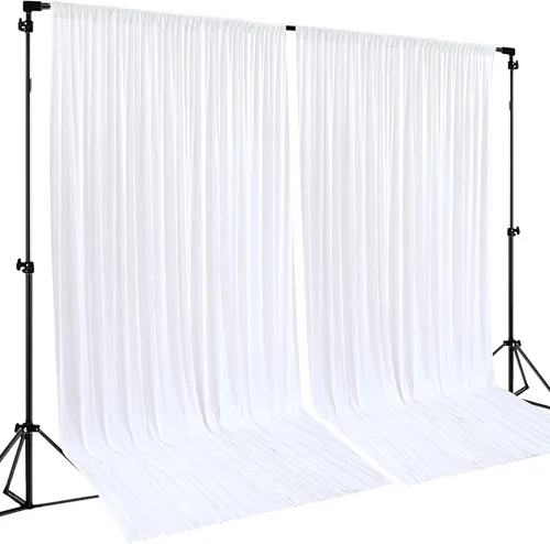 Miniatura 41 de Cortinas de Fondo Beige - Cortinas de Poliéster Sin Arrugas para Fotografía, Cortinas de Fondo para Fiestas, para Decoraciones de Baby Shower