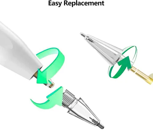 Miniatura 3 de Reemplazo de puntas de lápiz Apple para Apple Pencil de 2ª y 1ª generación, puntas de lápiz de metal transparentes, punta similar a un bolígrafo
