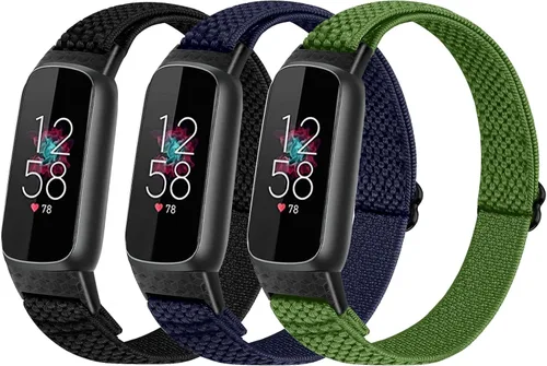 Miniatura 11 de TumpCez Bandas elásticas de nailon compatibles con correas Fitbit Luxe para mujeres y hombres, elásticas, ajustables, transpirables, cómodas