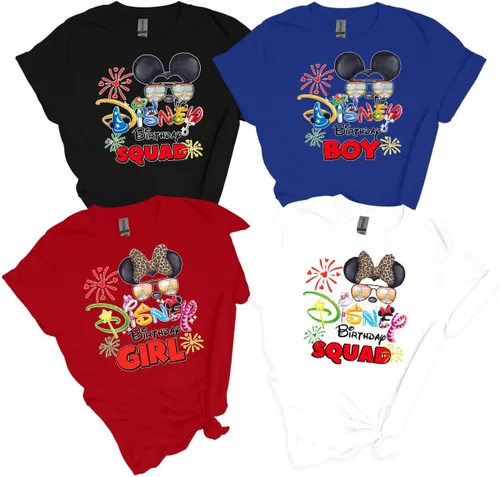Miniatura 7 de Camisa de cumpleaños personalizada a juego para la familia, camisas divertidas de dibujos animados, camiseta de perro para niños, camisas
