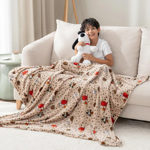 Miniatura 2 de Berkshire Peanuts® VelvetLoft® - Manta extragrande para niños con el adorable personaje de Snoopy, de lino, con la imagen de Peanuts Snoopy