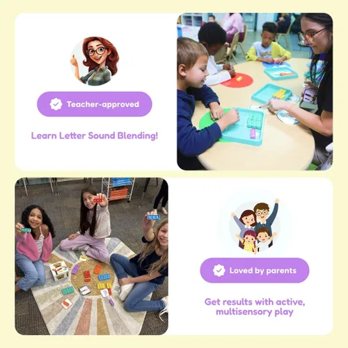 Miniatura 7 de THE FIDGET GAME Elfos Furtivos, Juego de Palabras de Vista CVC, Juguete Sensorial Pop para Aprender y Deletrear, Actividades Educativas en el Aula