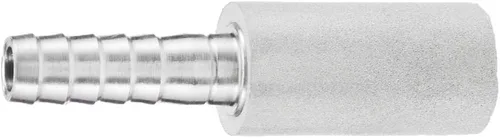 Miniatura 2 de Piedra de aireación de acero inoxidable, piedra de difusión de 0.5 micrones con púa de manguera de 1/4 de pulgada, piedra de oxidación de aireación