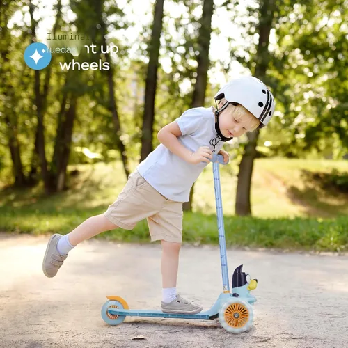 Miniatura 11 de Voyager - Self-Balancing Toddler Kick Scooter, 3-Wheel Scooter with Light-Up Wheels, Extra Wide Deck, Foot Brake, Lean-to-Steer Design, 75 lb Limit