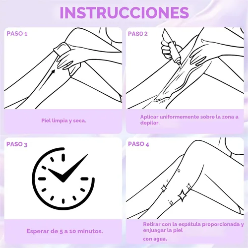 Miniatura 6 de PHOFAY Crema depilatoria para hombres y mujeres, piel sensible, de acción rápida, recomendada por dermatólogos, con aloe y ácido hialurónico