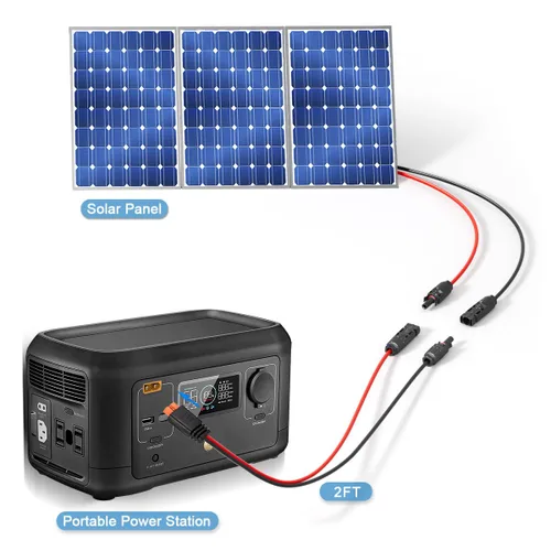 Miniatura 6 de ELFCULB Cable de carga solar a XT60i de 10AWG Cable de extensión de panel solar para estación de energía portátil River 600 Paquete de batería