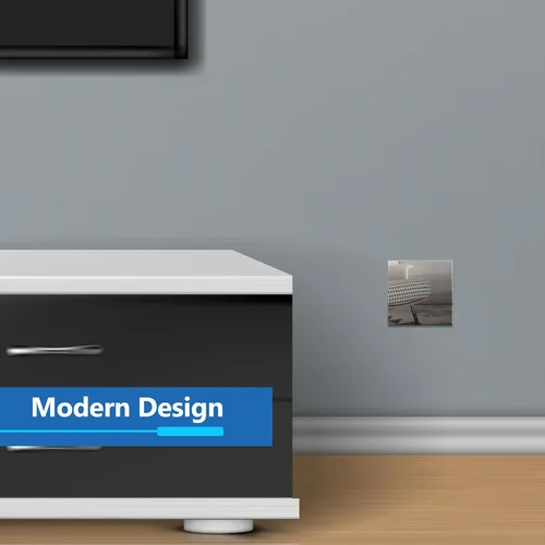 Miniatura 6 de LIDER Placa de pared en blanco, resistente a la temperatura y a los impactos, acrílico, reflectante, cubierta sin tornillos, actualización
