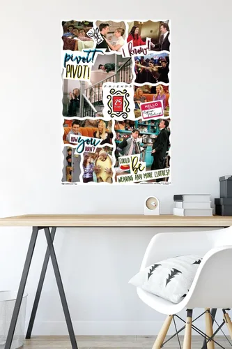 Miniatura 4 de Trends International Friends - 25th Wall Poster, 14.725" x 22.375", Barnwood Framed Version