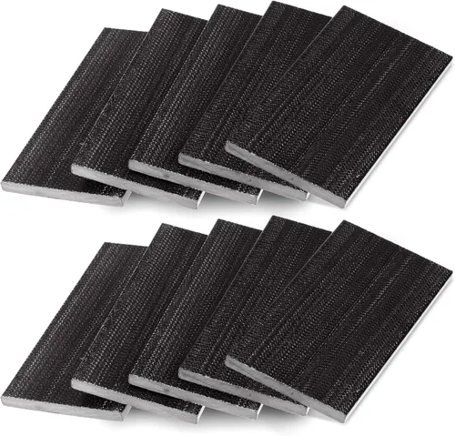 Miniatura 8 de Tondiamo 10 placas de resorte para silla de patio, placas de resorte giratorias negras de fibra de vidrio, piezas de repuesto para muebles