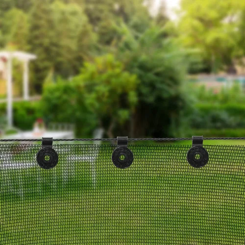 Miniatura 5 de 200 piezas de agarre de bloqueo de tela de sombra, clips de lona, clips de plástico para sombra, clip de malla para jardín, red de sombra para Negro