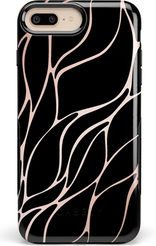 Miniatura 20 de Casely Funda para iPhone 6/7/8 Plus Funda con estampado de festival (solo buenas vibraciones)