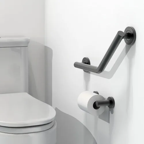 Miniatura 2 de Barra de seguridad para baño, ducha e inodoro para personas mayores y discapacitados, mango de asistencia de equilibrio de ayuda de movilidad, acero