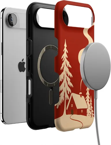 Miniatura 6 de Funda Casely para iPhone 12 Mini Todo Adornado Adornos Festivos Diseño Protector Audaz Diseño Compatible con MagSafe