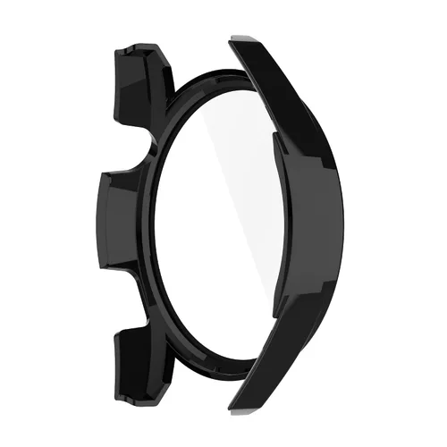 Miniatura 4 de AISPORTS Paquete de 2 fundas protectoras compatibles con Huawei Watch GT 3 de 1.811 in, carcasa rígida de policarbonato HD, película de vidrio negro